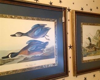 Additional framed and matted wildlife art
