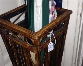 Rattan umbrella holder 