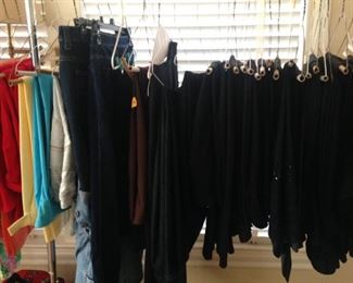 Shorts, jeans, and slacks