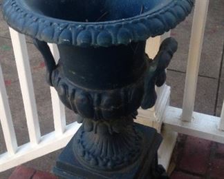 One of two patio planters