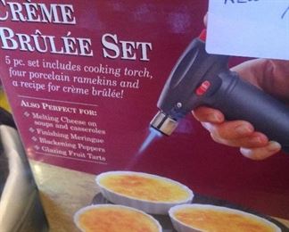 Never used Creme Brulee Set