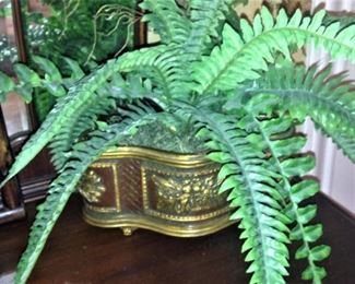 Brass planter