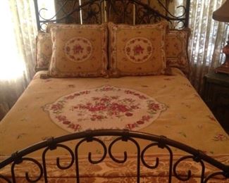 Metal queen headboard and footboard 
