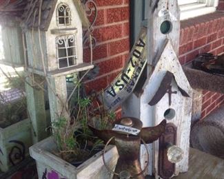 Rustic bird houses