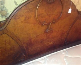 Beautiful antique full size bed headboard