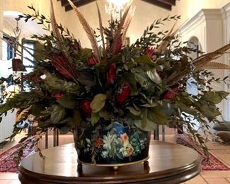 Faux floral arrangement “Twigs and Moss”.