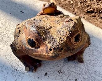 Vintage outdoor frog.