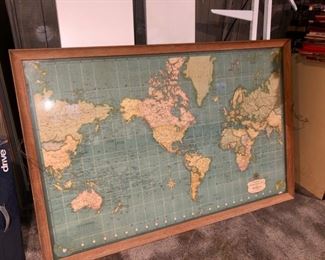 Old school classroom map 