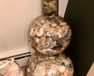 Poland floor vase with seashells 