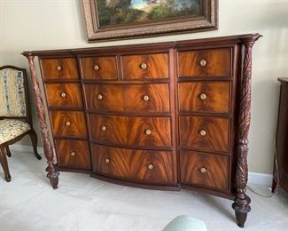 Council classical-style flame mahogany dresser