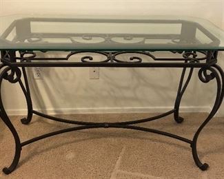 Iron and Glass Console 