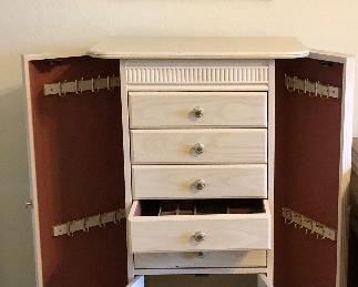 Jewelry Box with so much storage that you might have to add some new pieces!