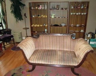 Living Room:  Antique Sleigh Sofa