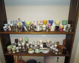 Kitchen Area:  Large collection of Egg cups