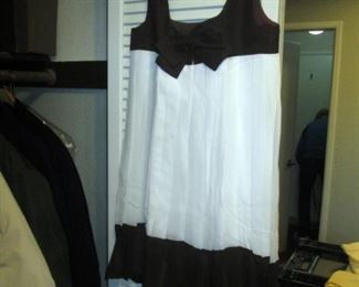 Hall Closet:  Vintage Dress White/Black