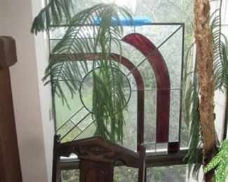 Living Room:  Stainglass Window 