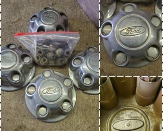 Ford hubcaps & lugs 