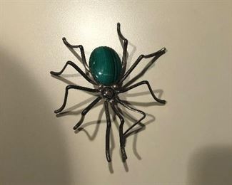 Sterling and malachite spider 