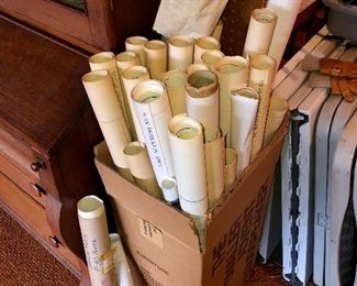 House plans and large maps