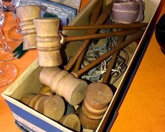 miniature table-top croquet set