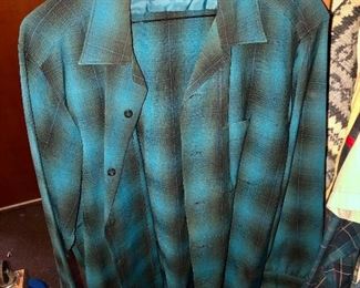 Several Pendleton wool shirts