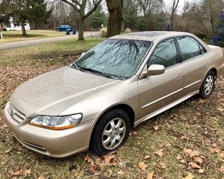 2002 Honda Accord EX sedan w/ 40,000 miles! ***UPDATE*** We will NOT have the paperwork finalized by the sale dates. The car will be on site for viewing, but we won’t be able to hand over keys quite yet.