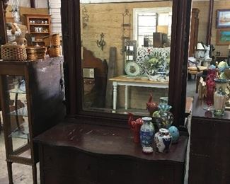 vintage dresser and mirror 