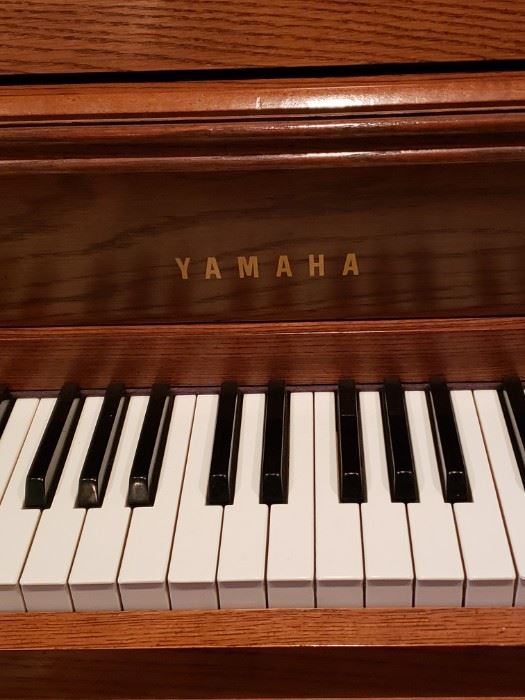 A beautiful Yamaha upright piano