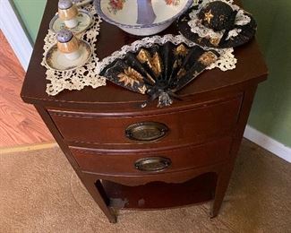 Vintage Mahogany Occasional Table with 2 Drawers