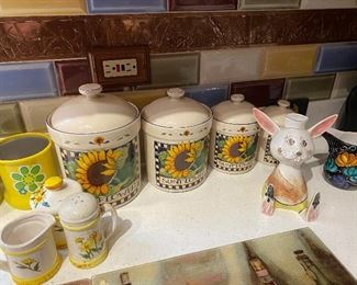 Sunflower Canisters  