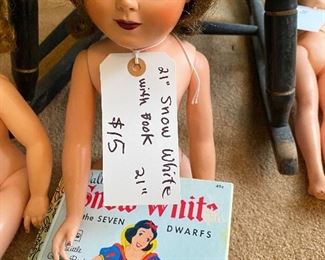 21 Inch Snow White Doll..Needs a dress!
