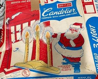 Vintage Christmas Candelabra in Box