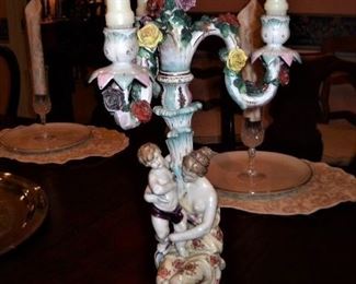 MEISSEN CANDLE STICKTHERE ARE A PAIR OF THESE