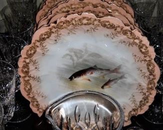 LIMOGES FISH PLATES