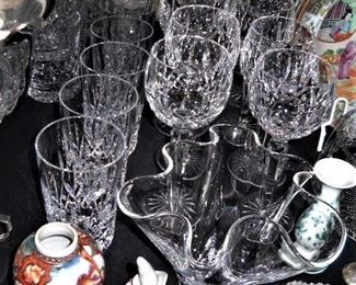 LISMORE WATERFORD AND STEUBEN VASE