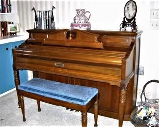 KIMBALL PIANO AND STOOL