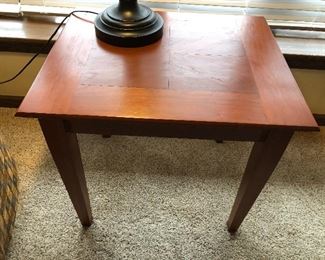 Wood Side Table Marked: Handcrafted by William S Wise III Shaker Table: 