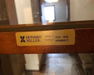 Howard Millar Triple Chime Clock Model# 610-630, Serial # 62660077 : 