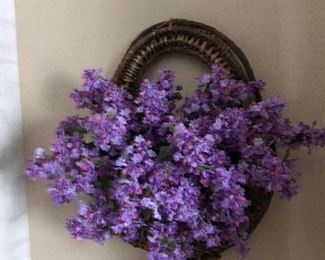Wall Basket of Lilacs 