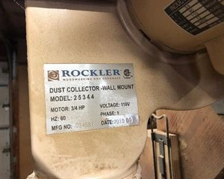 Rockler Dust Collector Wall Mount Model 25344 . 110V 3/4 HP  60hz, 