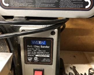 Belt disc sander