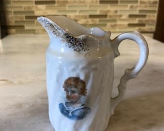 hand painted mini pitcher
