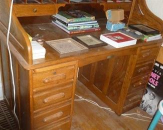 Great size old roll-top desk