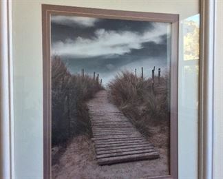 Beach Boardwalk Photograph, 19” x 33”. 