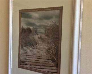 Beach Boardwalk Photograph, 19” x 33”. 