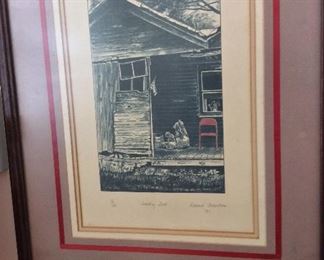 “Country Seat” by Roland Alderton Signed and Numbered 15/25, 16” x 20”.