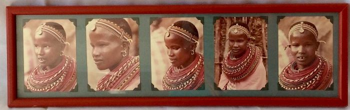 African Girl Art, 22 1/2” x 7”. 