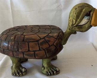 Wood Carved Turtle. 