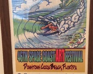 Space Coast Art Festival Framed Poster, 