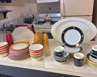 Large Selection of Dishes and Glassware. 